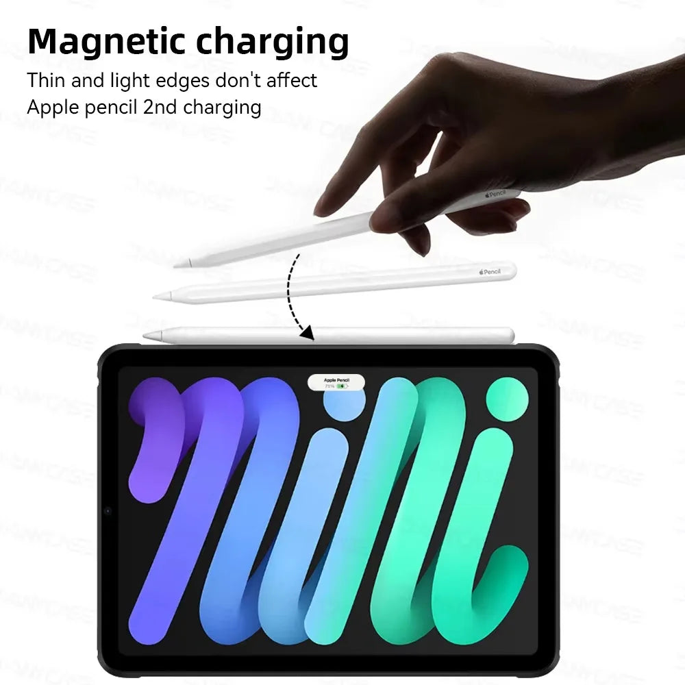 Clear Silicone iPad Case with Protective Bumper – Multi-Model Compatible
