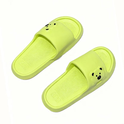 Cartoon Bear Indoor Slippers – Lightweight Soft EVA Slides for Women