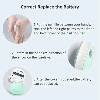 Electric Baby Nail Trimmer & Polisher Kit for Infants and Adults
