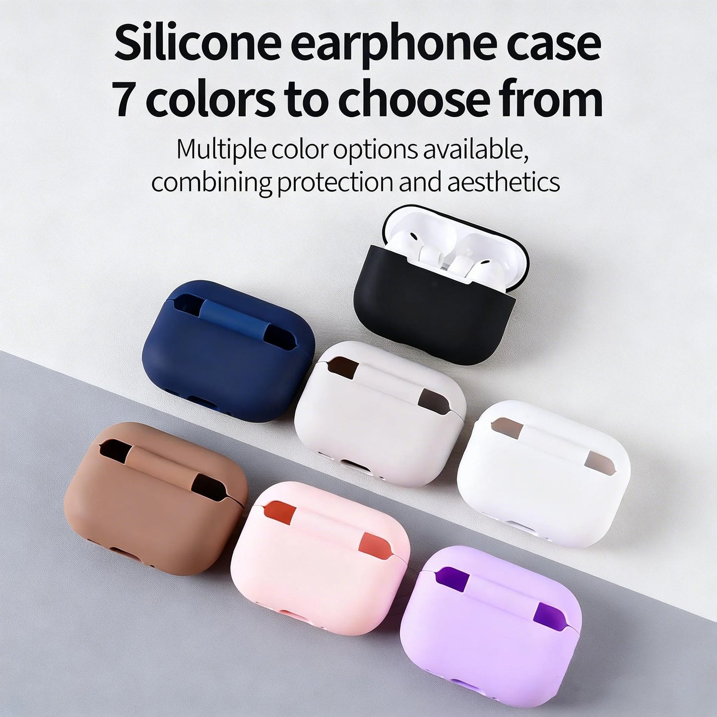 Silicone AirPods Pro 3 Case – Slim Matte Protective Cover