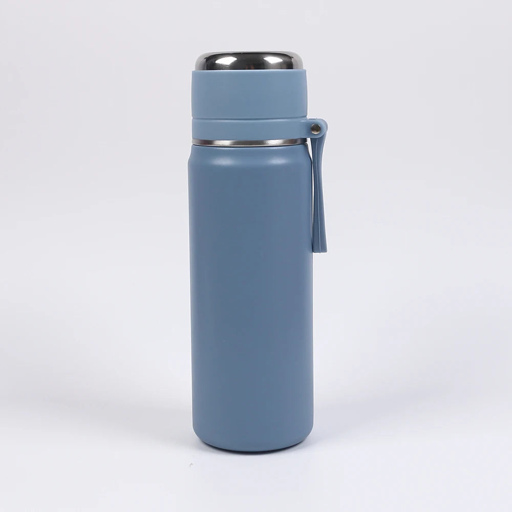 Vacuum Insulated Thermos Bottle – Stainless Steel Travel Water Bottle with Handle