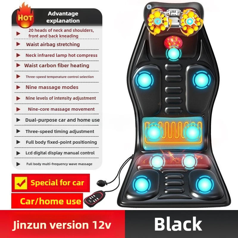 Full Body Massage Seat Cushion with Heat & Lumbar Airbag