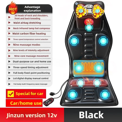Full Body Massage Seat Cushion with Heat & Lumbar Airbag