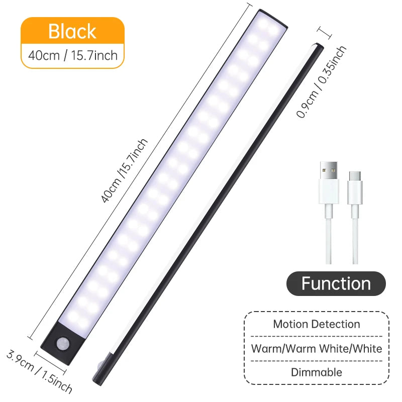 USB Rechargeable Motion Sensor LED Light – Cabinet & Wardrobe