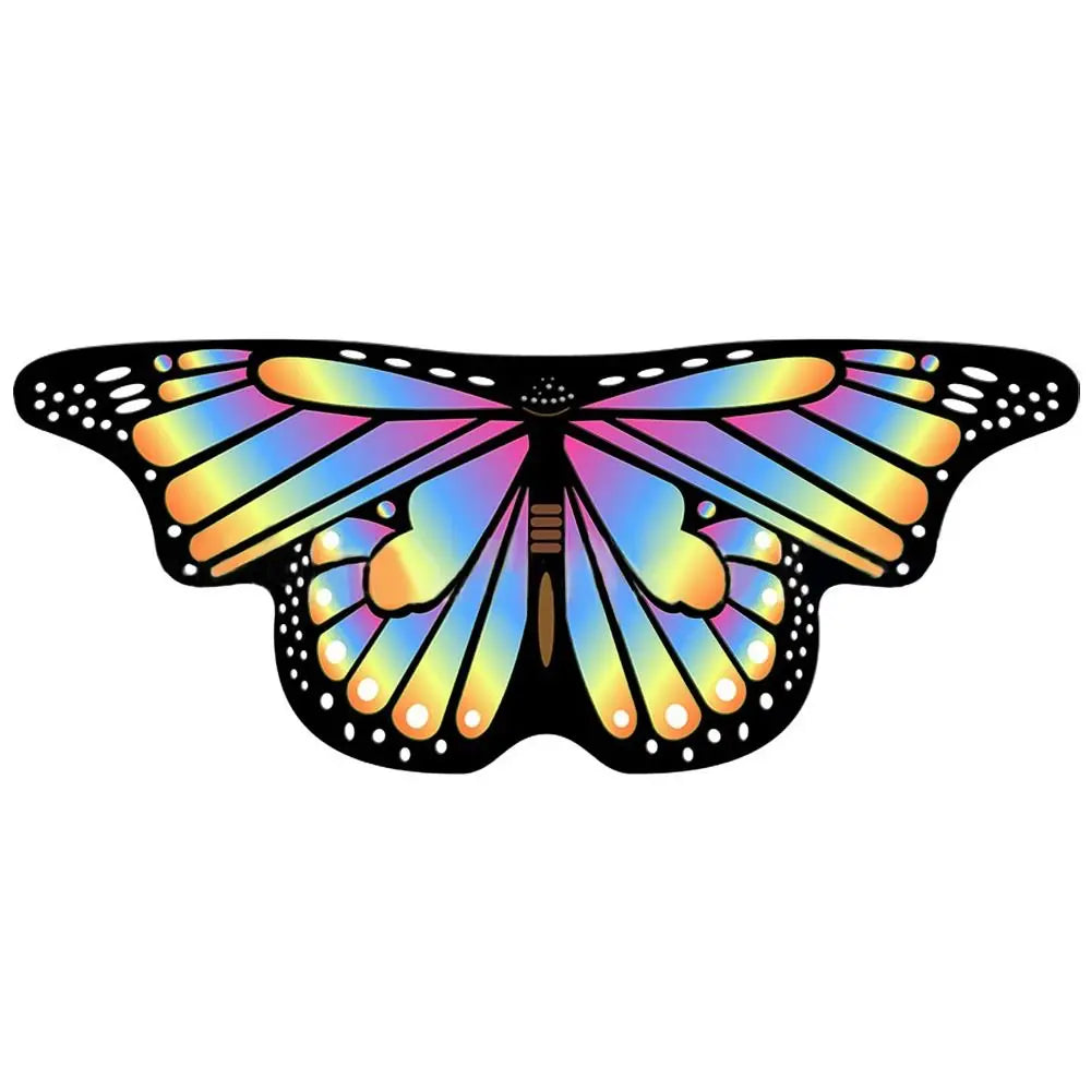 Kids Butterfly Wings Cape – Girls Fairy Costume Shawl