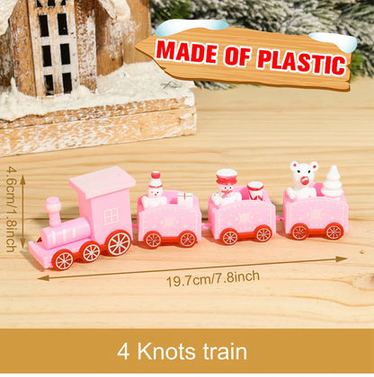 Christmas Wooden Train Decoration – Festive Holiday Ornament