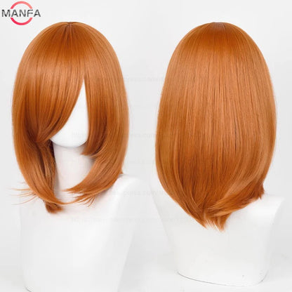 Anime Cosplay Bob Wig with Bangs – 40cm Heat Resistant, 54 Colors