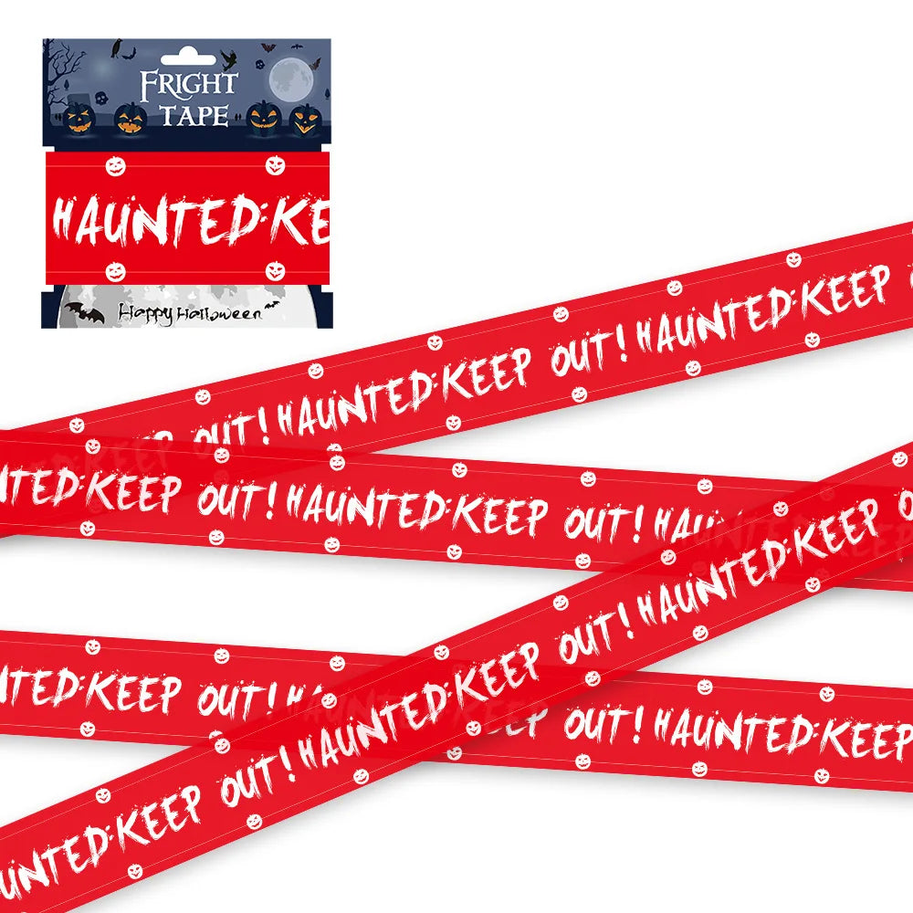 Halloween Fright Tape – Haunted Keep Out Warning Barrier Tape