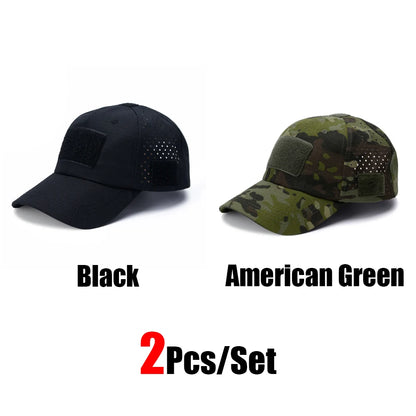 Tactical Baseball Cap with Velcro Patch – Breathable Adjustable Hat