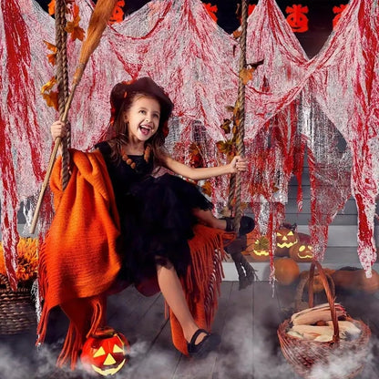 Halloween Bloody Gauze Bandage Door Curtain Decoration