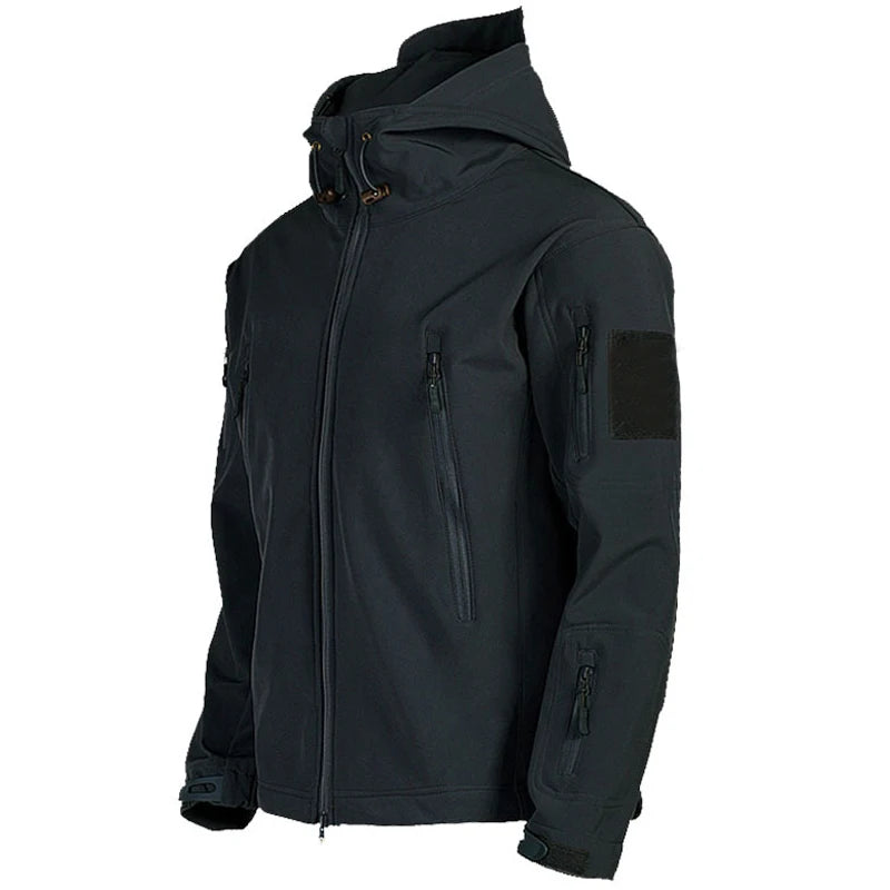 Men's Tactical Soft Shell Jacket – Windproof Waterproof Military Coat