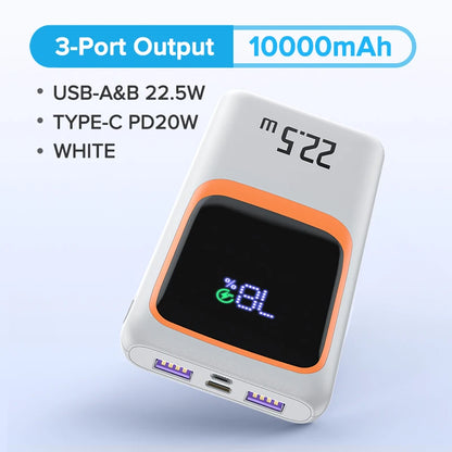QOOVI Power Bank 22.5W Fast Charging 3-Port 10000/20000mAh Portable Charger