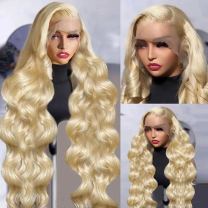 613 Blonde Body Wave Lace Front Wig – 13x4 & 13x6 HD Lace Human Hair