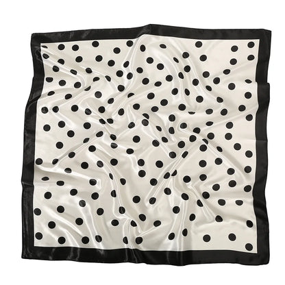 Silk Square Scarf for Women – Printed Headband & Neckerchief