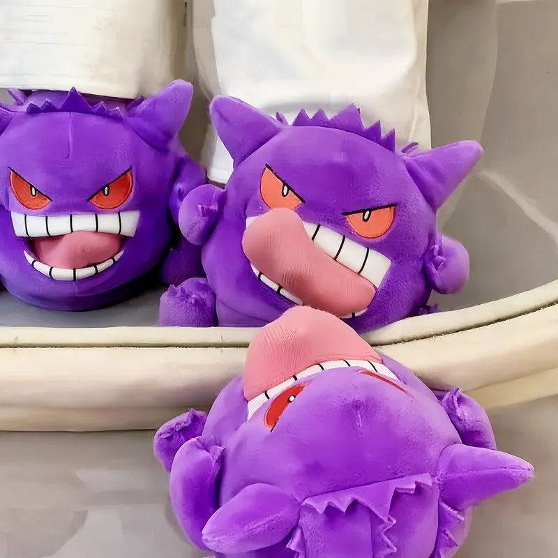 Gengar Tongue Out Cozy Winter Slippers