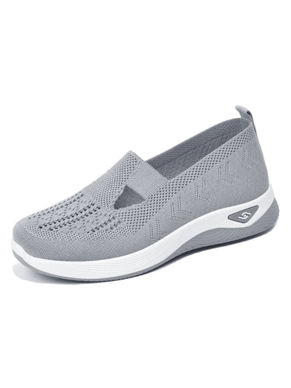 Women's Breathable Slip-On Sneakers – Lightweight Casual Walking Shoes