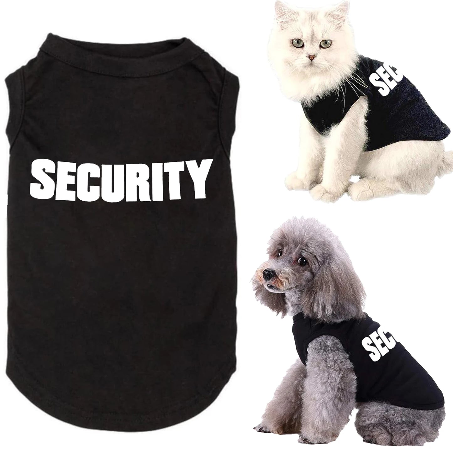 Security Vest T Shirt for Small Dogs Cats and Puppies