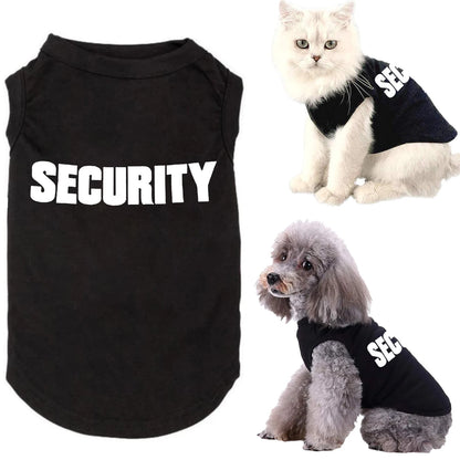 Security Vest T Shirt for Small Dogs Cats and Puppies