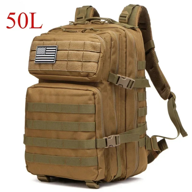 Tactical Backpack – 25L / 50L MOLLE Outdoor Bag for Hiking, Camping & Hunting