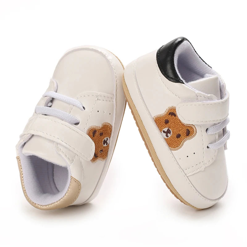 Baby Bear Sneakers – Soft Sole First Walker Shoes 0-18 Months