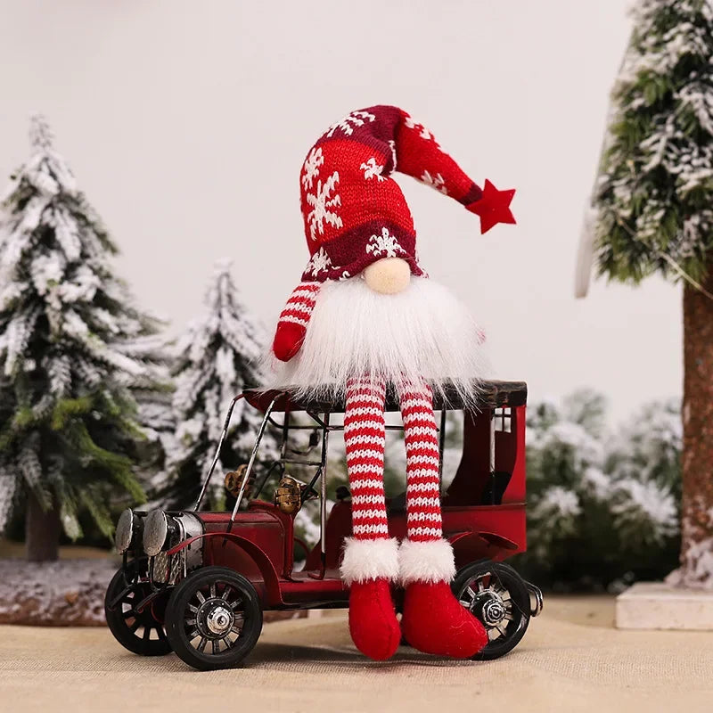 Light-Up Christmas Gnome Doll – Long-Leg Faceless Plush Holiday Decoration