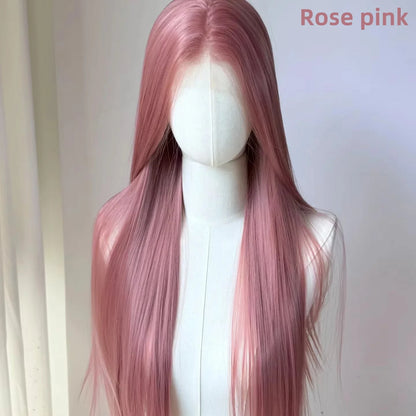 13x4 Lace Front Wig – 26 Inch Long Straight Synthetic Wig for Women
