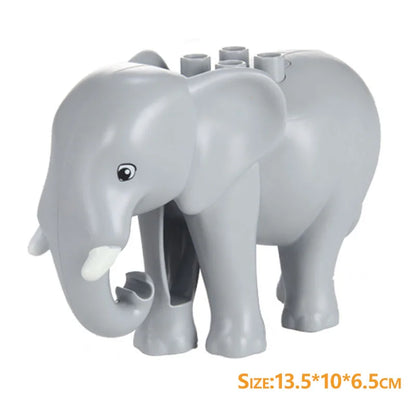 Animal Building Block Figures – Duplo-Compatible Wildlife & Farm Animals