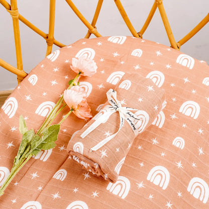 Baby Muslin Swaddle Blanket – Soft Bamboo Cotton, 47x43in, 22 Prints