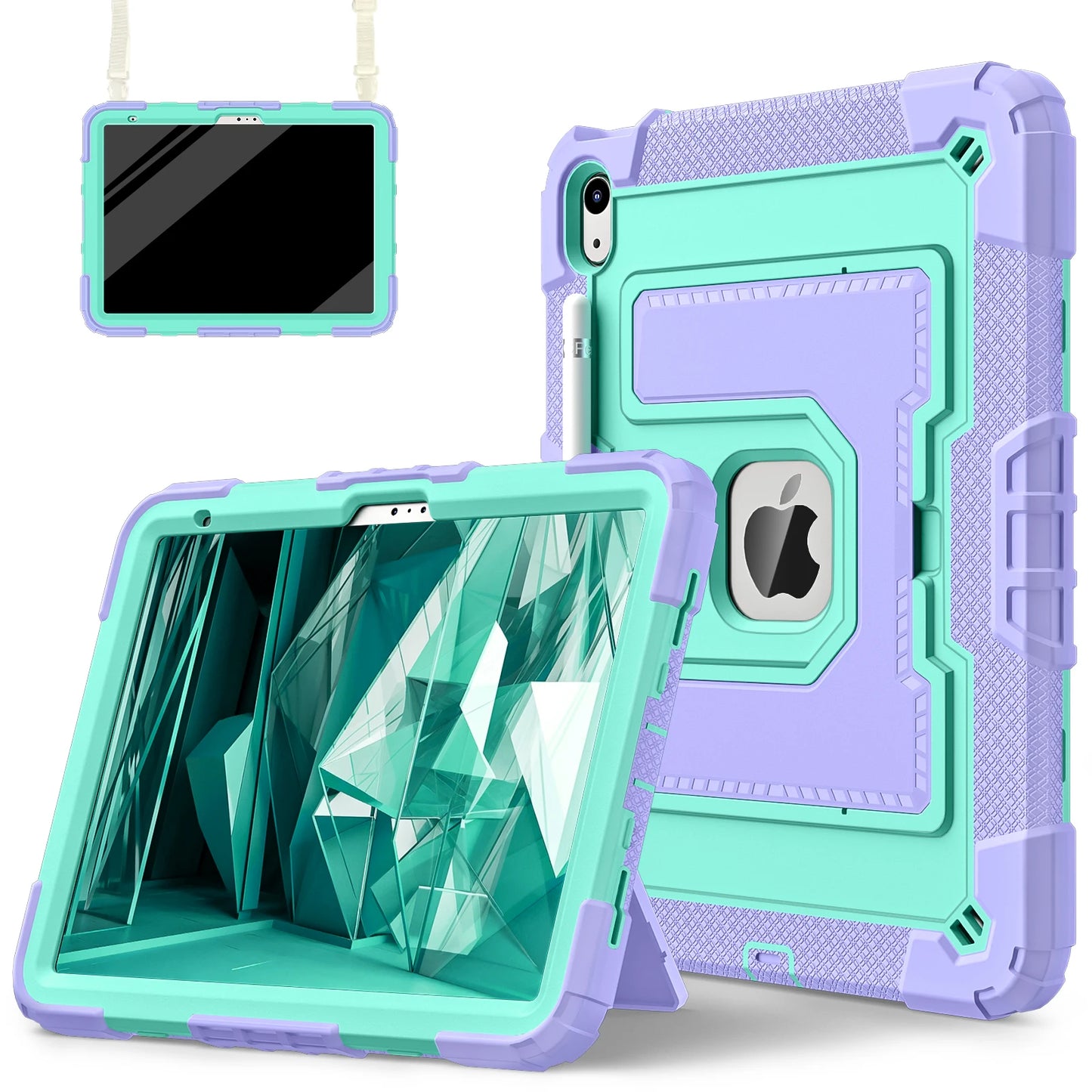 iPad Rugged Stand Case – PC & Silicone, All Models