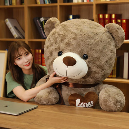 Teddy Bear Plush Doll – Stuffed Animal Pillow Gift for Kids & Lovers