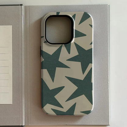 Clmj BUGR Fashion Vintage Large Stars iPhone Case