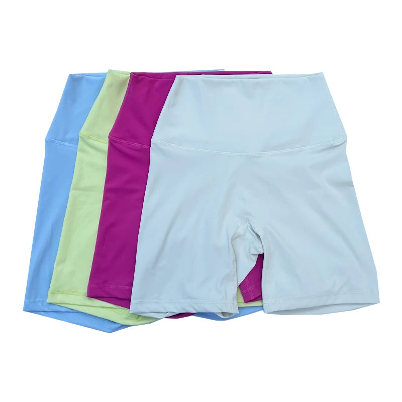 Women's High Waist Tummy Control Seamless Biker Shorts