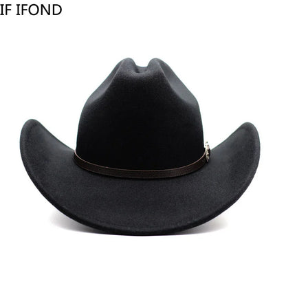 Cowboy Hat – Unisex Vintage Western Wide Brim Hat