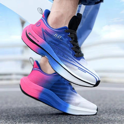 Carbon Plate Running Shoes – Soft Cushion Unisex Sneakers