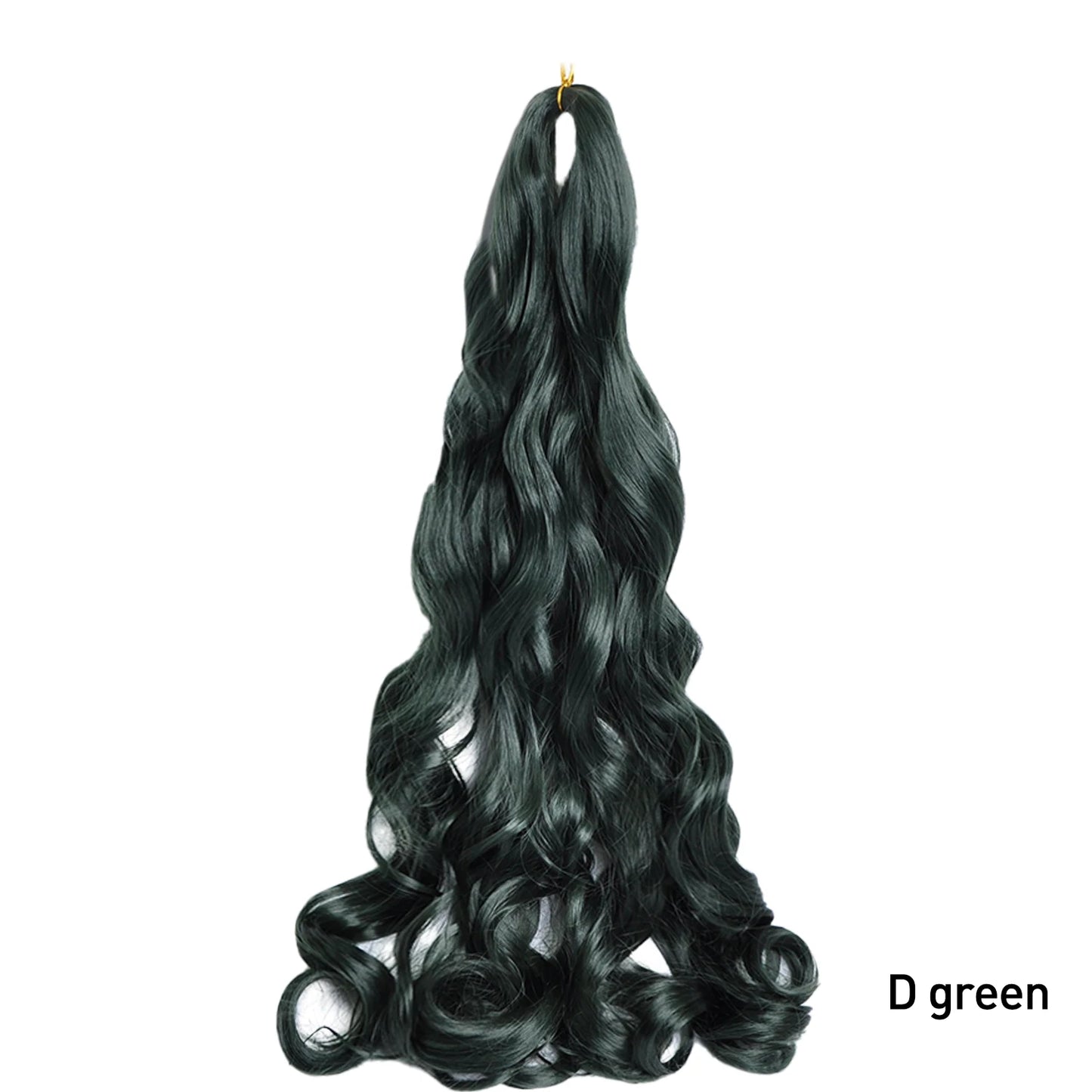 French Curl Braiding Hair 24 Inch – Pre-Stretched Synthetic Spiral Braids for Women
