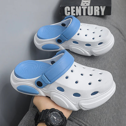 Men's Thick-Sole Clogs – Breathable Non-Slip Beach Sandals