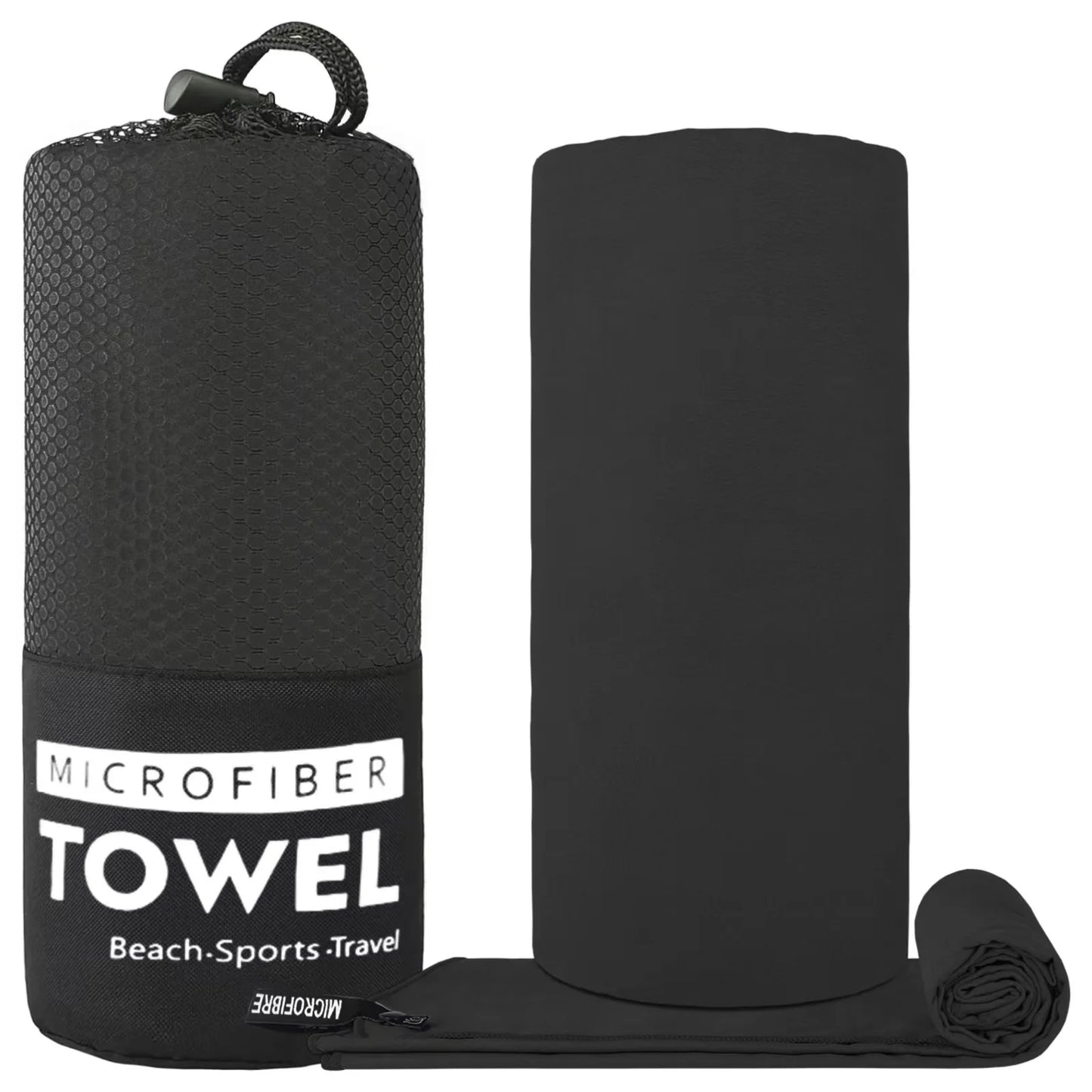 Microfiber Sports Towel – Quick Dry, Super Absorbent for Gym, Beach & Travel