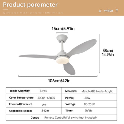 Ceiling Fan with Light – Low Profile Remote Control Fan, 25–52 Inch