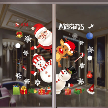 Christmas Window Wall Stickers – Festive PVC Decals