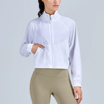 Women's UPF50 Sun Protection Jacket – Lightweight Zip-Up