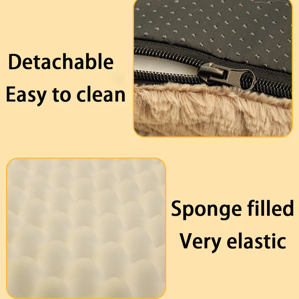 Orthopedic Dog Bed Mat – Washable Faux Fur, Waterproof & Anti-Slip