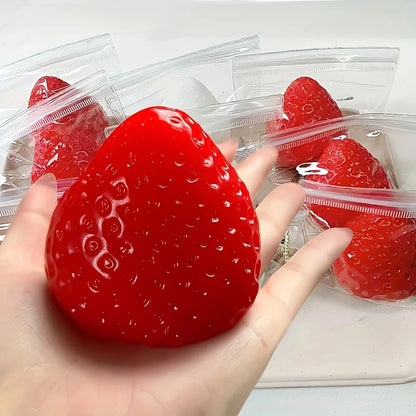 Squishy Strawberry Squeeze Toy – Soft Stress Relief Fidget Toy for Kids