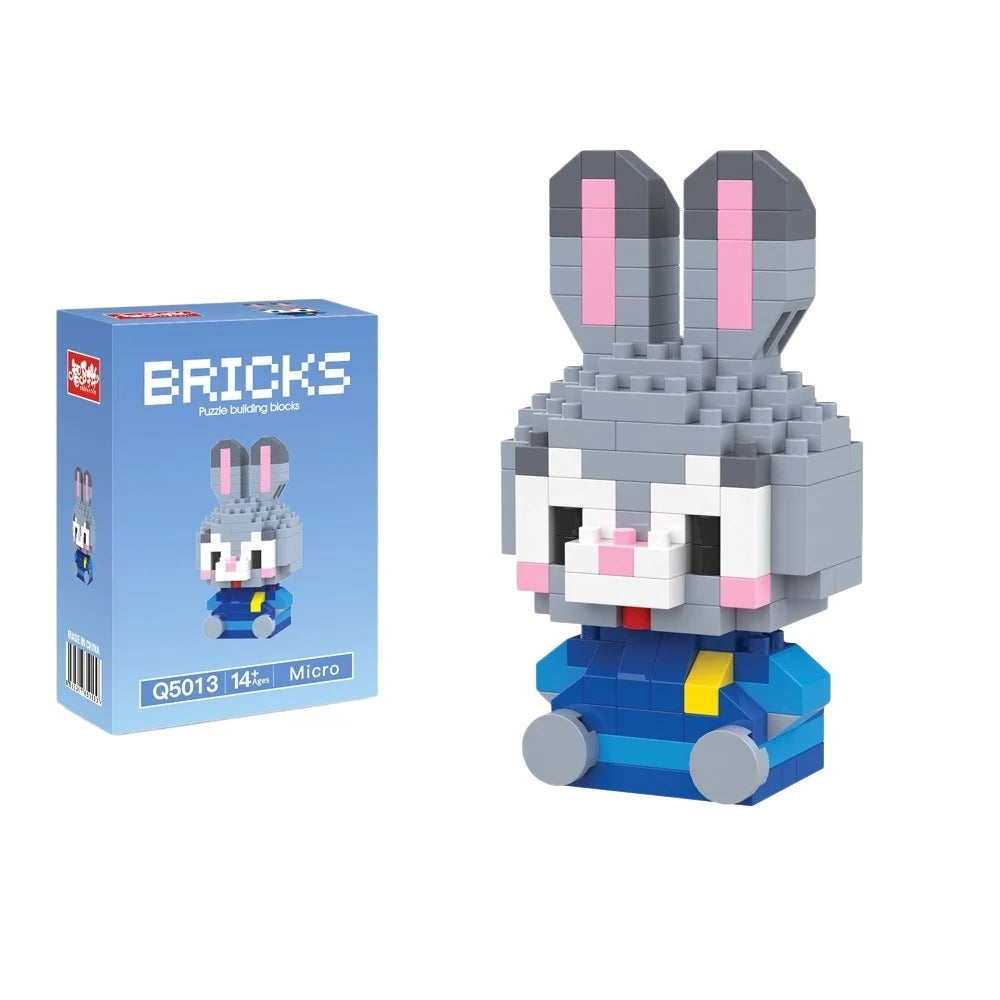 Cartoon Character Mini Building Blocks Set – DIY Brick Figures