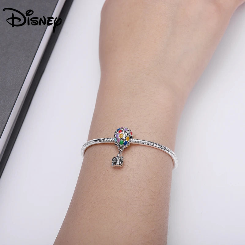 Disney S925 Silver Princess Charm Bead – Fits Pandora Bracelet & Necklace