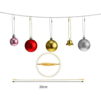 Christmas Ornament Hanging Strings 100pcs – 20cm Polyester Cord Loops