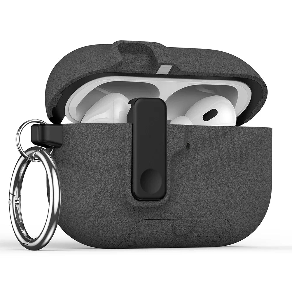 AirPods Case with Auto Lock, Kickstand & Keychain Ring – Protective Cover