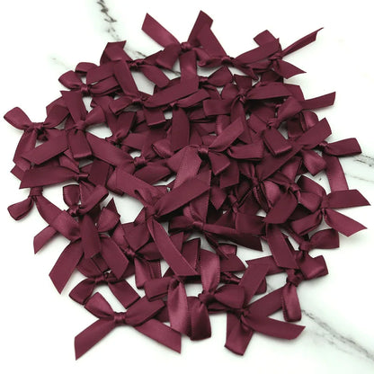 Satin Ribbon Bows 50pcs for DIY Crafts & Gift Wrapping