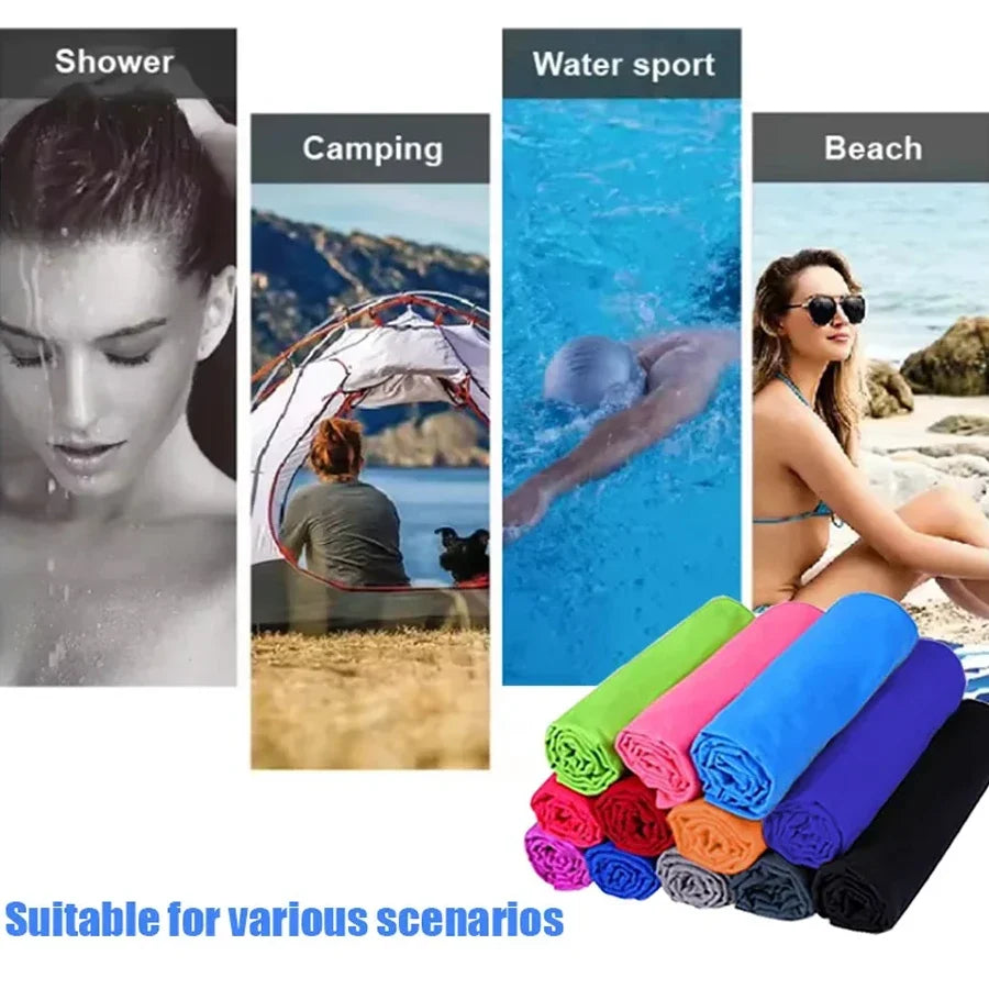Outdoor Sports Microfiber Towel – Quick-Dry & Super Absorbent