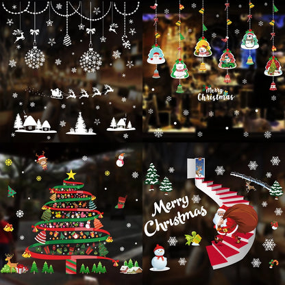 Christmas Window Stickers – PVC Removable Holiday Wall & Glass Decals
