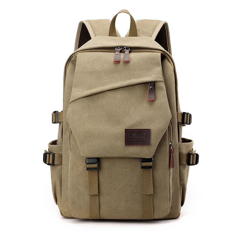 Large Capacity Canvas Travel Backpack for Men